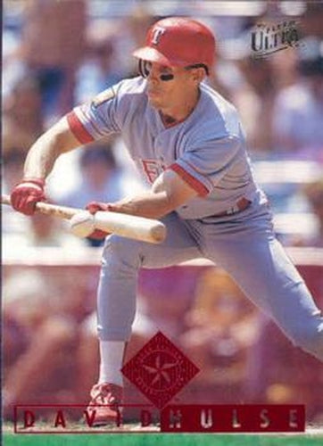 #111 David Hulse - Texas Rangers - 1995 Ultra Baseball