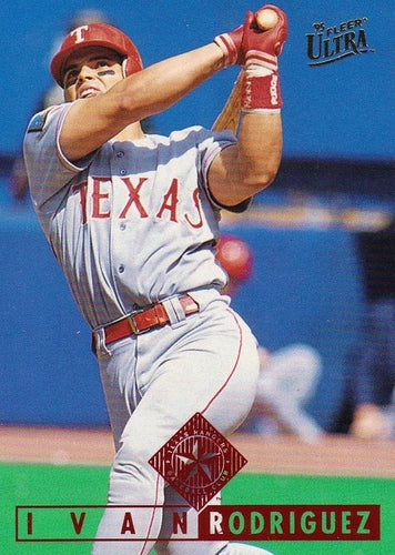#113 Ivan Rodriguez - Texas Rangers - 1995 Ultra Baseball