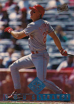 #114 Doug Strange - Texas Rangers - 1995 Ultra Baseball