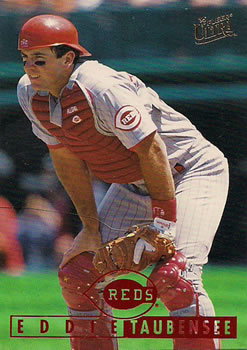 #150 Eddie Taubensee - Cincinnati Reds - 1995 Ultra Baseball