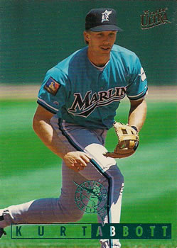 #160 Kurt Abbott - Florida Marlins - 1995 Ultra Baseball