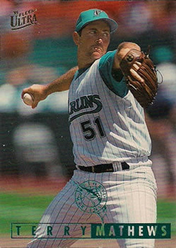 #164 Terry Mathews - Florida Marlins - 1995 Ultra Baseball