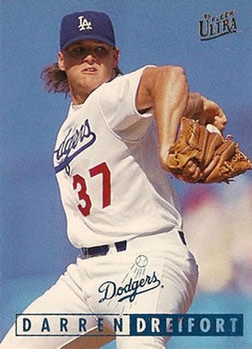 #180 Darren Dreifort - Los Angeles Dodgers - 1995 Ultra Baseball