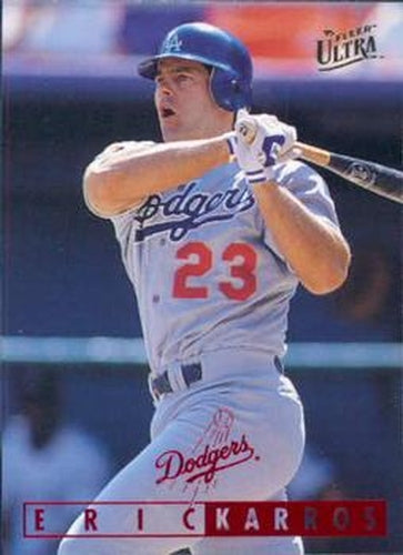 #181 Eric Karros - Los Angeles Dodgers - 1995 Ultra Baseball