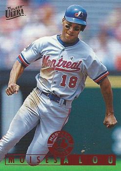 #186 Moises Alou - Montreal Expos - 1995 Ultra Baseball