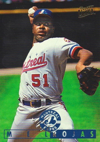 #193 Mel Rojas - Montreal Expos - 1995 Ultra Baseball