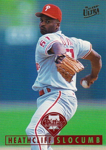 #210 Heathcliff Slocumb - Philadelphia Phillies - 1995 Ultra Baseball