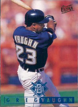 #300 Greg Vaughn - Milwaukee Brewers - 1995 Ultra Baseball