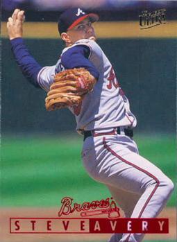 #345 Steve Avery - Atlanta Braves - 1995 Ultra Baseball