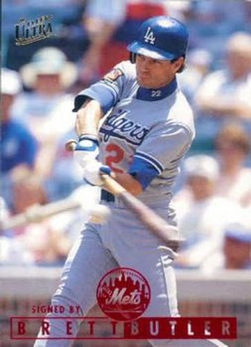 #394 Brett Butler - New York Mets - 1995 Ultra Baseball