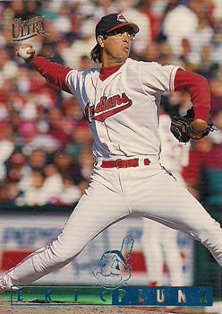 #40 Eric Plunk - Cleveland Indians - 1995 Ultra Baseball