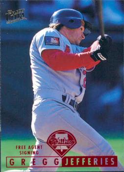 #420 Gregg Jefferies - Philadelphia Phillies - 1995 Ultra Baseball