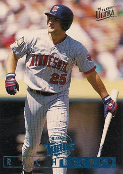 #72 Rich Becker - Minnesota Twins - 1995 Ultra Baseball