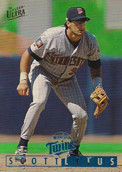 #74 Scott Leius - Minnesota Twins - 1995 Ultra Baseball