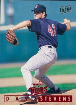 #77 Dave Stevens - Minnesota Twins - 1995 Ultra Baseball