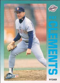 #602 Pat Clements - San Diego Padres - 1992 Fleer Baseball