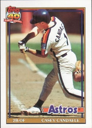 #602 Casey Candaele - Houston Astros - 1991 Topps Baseball