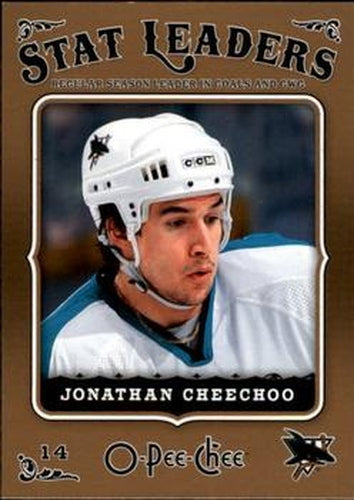 #602 Jonathan Cheechoo - San Jose Sharks - 2006-07 O-Pee-Chee Hockey