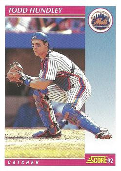 #602 Todd Hundley - New York Mets - 1992 Score Baseball