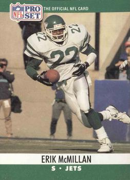 #602 Erik McMillan - New York Jets - 1990 Pro Set Football