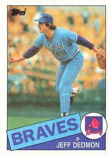 #602 Jeff Dedmon - Atlanta Braves - 1985 Topps Baseball