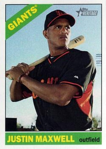 #602 Justin Maxwell - San Francisco Giants - 2015 Topps Heritage Baseball