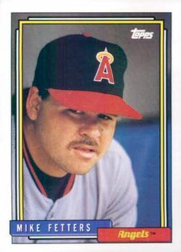 #602 Mike Fetters - California Angels - 1992 Topps Baseball