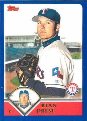 #602 Ryan Drese - Texas Rangers - 2003 Topps Baseball
