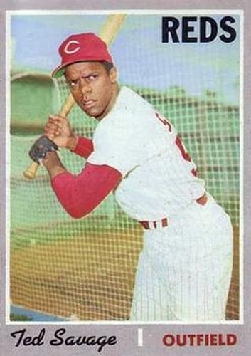 #602 Ted Savage - Cincinnati Reds - 1970 Topps Baseball