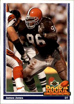 #602 James Jones - Cleveland Browns - 1991 Upper Deck Football