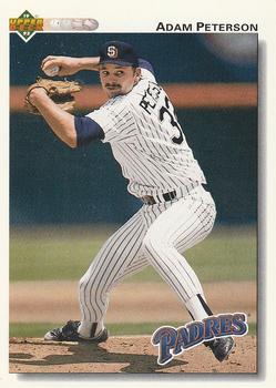 #602 Adam Peterson - San Diego Padres - 1992 Upper Deck Baseball