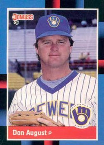 #602 Don August - Milwaukee Brewers - 1988 Donruss Baseball