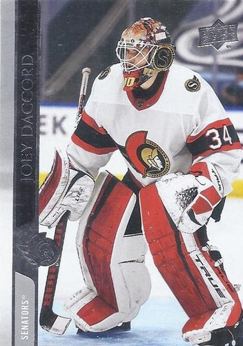 #602 Joey Daccord - Ottawa Senators - 2020-21 Upper Deck Hockey