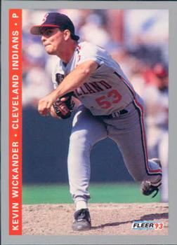 #602 Kevin Wickander - Cleveland Indians - 1993 Fleer Baseball
