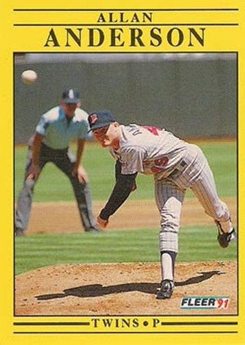 #603 Allan Anderson - Minnesota Twins - 1991 Fleer Baseball