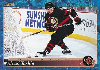 #603 Alexei Yashin - Ottawa Senators - 1993-94 Score Canadian Hockey