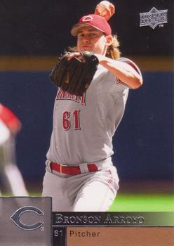 #603 Bronson Arroyo - Cincinnati Reds - 2009 Upper Deck Baseball