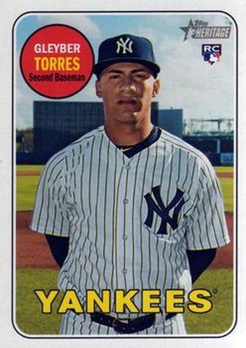 #603 Gleyber Torres - New York Yankees - 2018 Topps Heritage Baseball