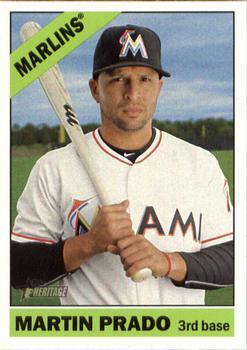 #603 Martin Prado - Miami Marlins - 2015 Topps Heritage Baseball