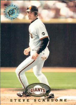 #603 Steve Scarsone - San Francisco Giants - 1995 Stadium Club Baseball