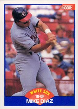 #603 Mike Diaz - Chicago White Sox - 1989 Score Baseball