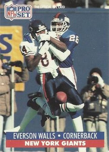 #603 Everson Walls - New York Giants - 1991 Pro Set Football