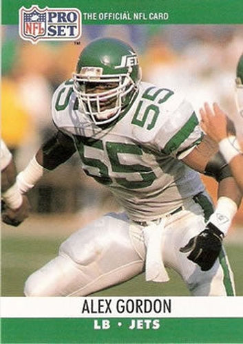 #603 Alex Gordon - New York Jets - 1990 Pro Set Football