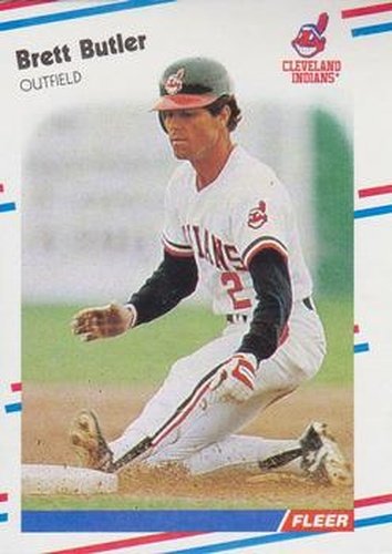 #603 Brett Butler - Cleveland Indians - 1988 Fleer Baseball