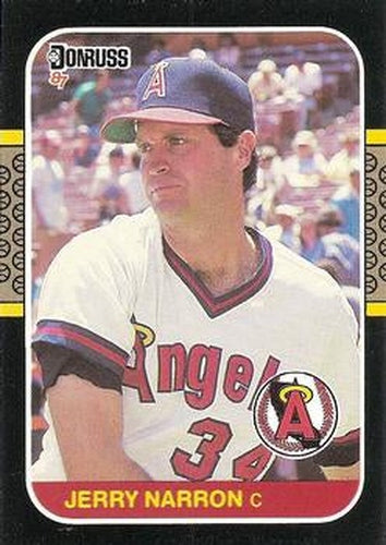 #603 Jerry Narron - California Angels - 1987 Donruss Baseball