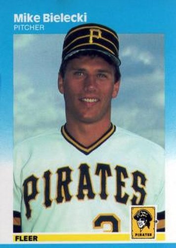 #603 Mike Bielecki - Pittsburgh Pirates - 1987 Fleer Baseball