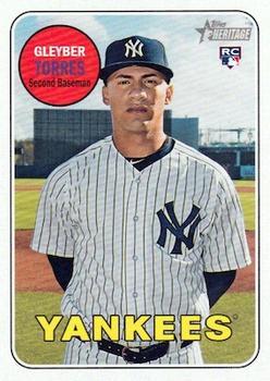 #603d Gleyber Torres - New York Yankees - 2018 Topps Heritage Baseball