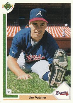 #604 Jim Vatcher - Atlanta Braves - 1991 Upper Deck Baseball