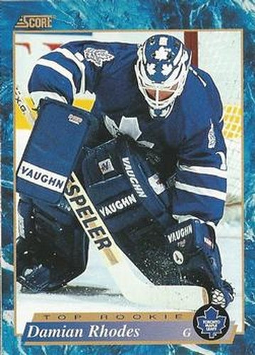 #604 Damian Rhodes - Toronto Maple Leafs - 1993-94 Score Canadian Hockey