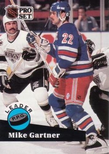 #604 Mike Gartner - 1991-92 Pro Set Hockey